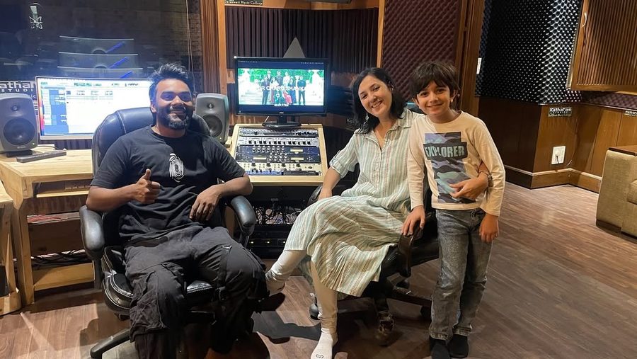 Animal film recording session with Ranbir Kapoor